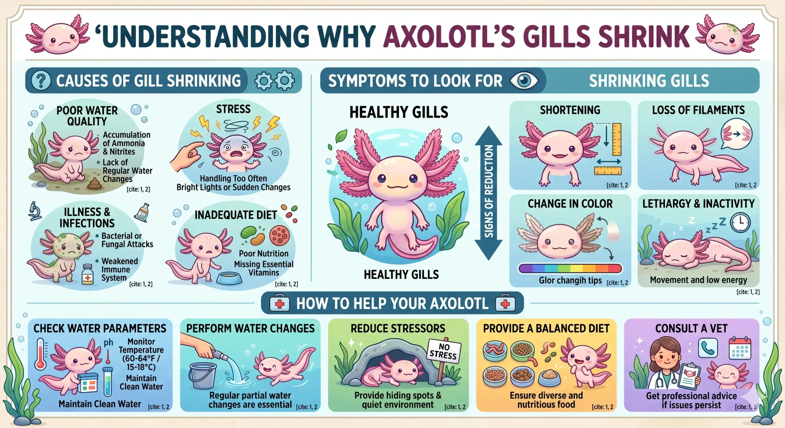 Axolotl’s Gills Shrinking