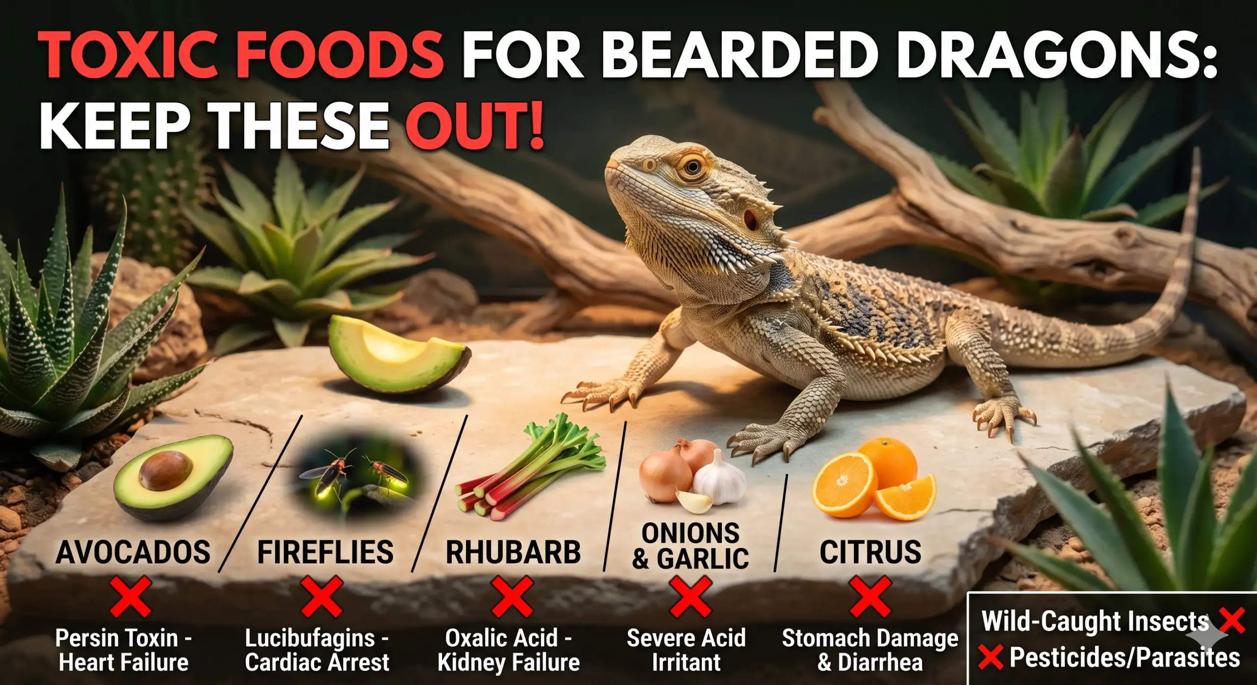 Toxic Foods for Bearded Dragons