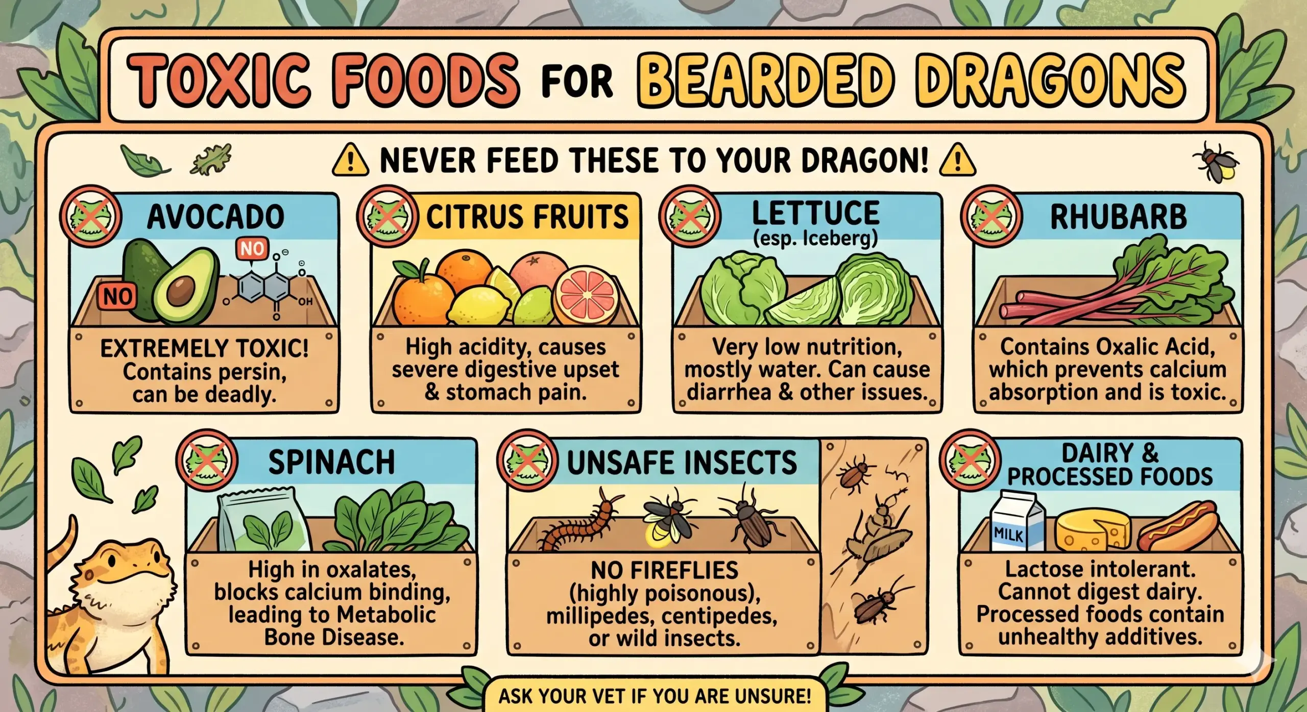 Toxic Foods for Bearded Dragons