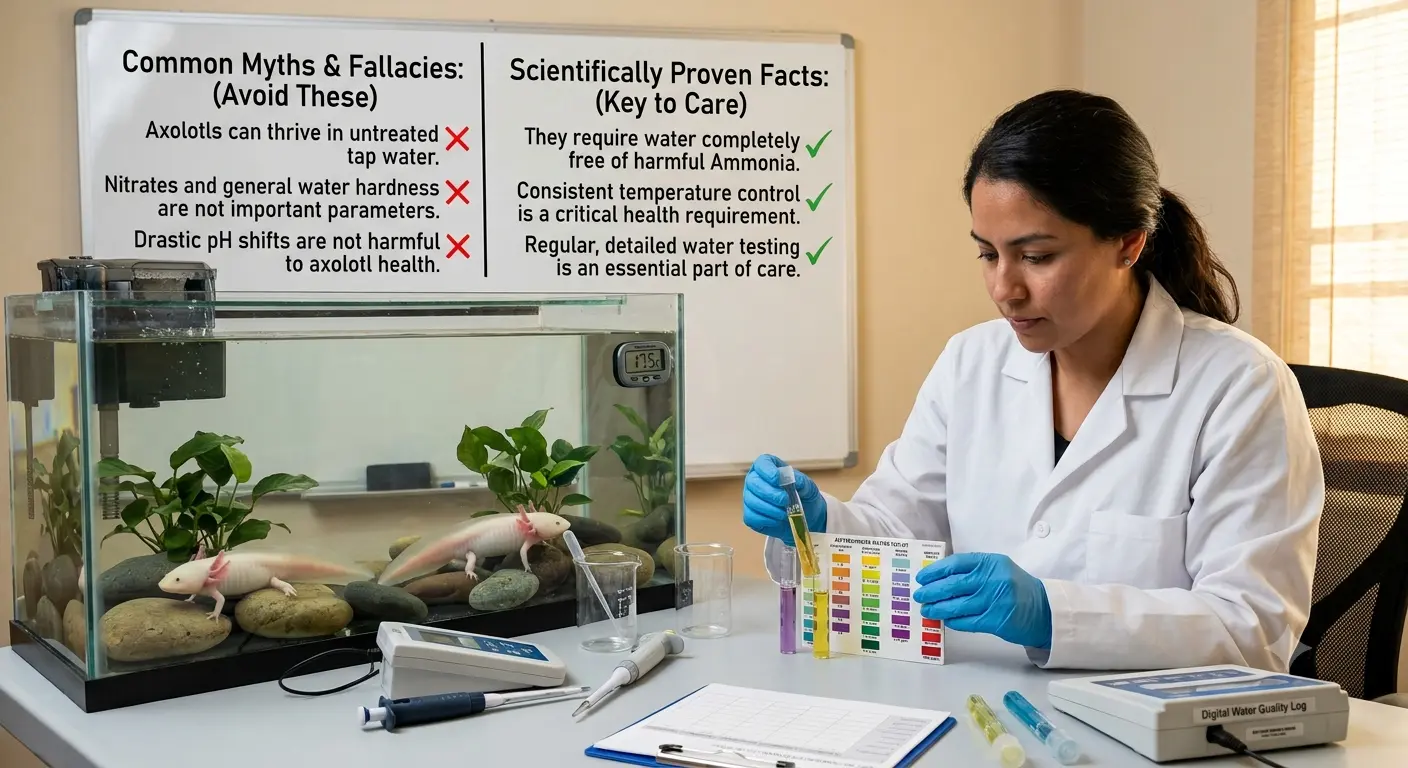 Testing water chemistry to dispel common Axolotl Myths