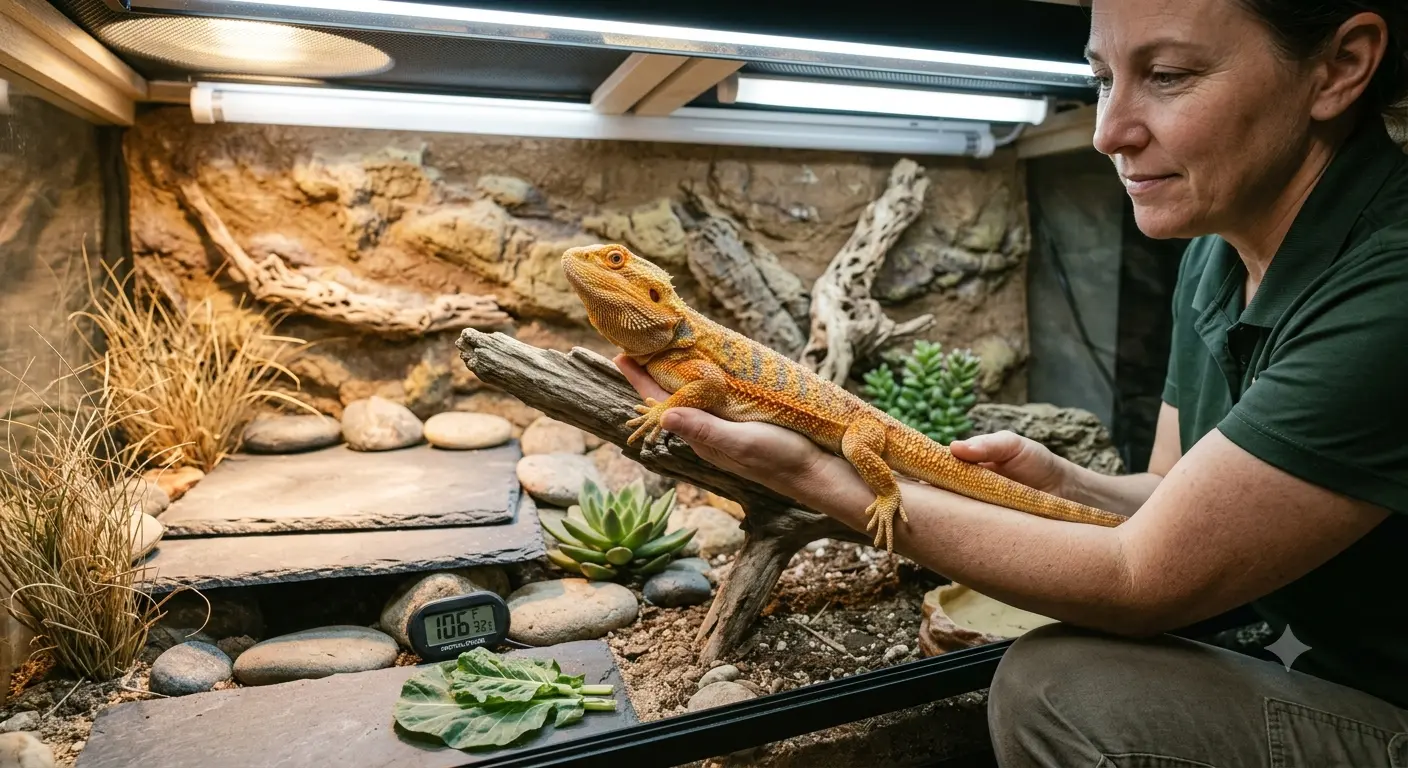 Proper handling and care techniques supporting long term Bearded Dragon Health