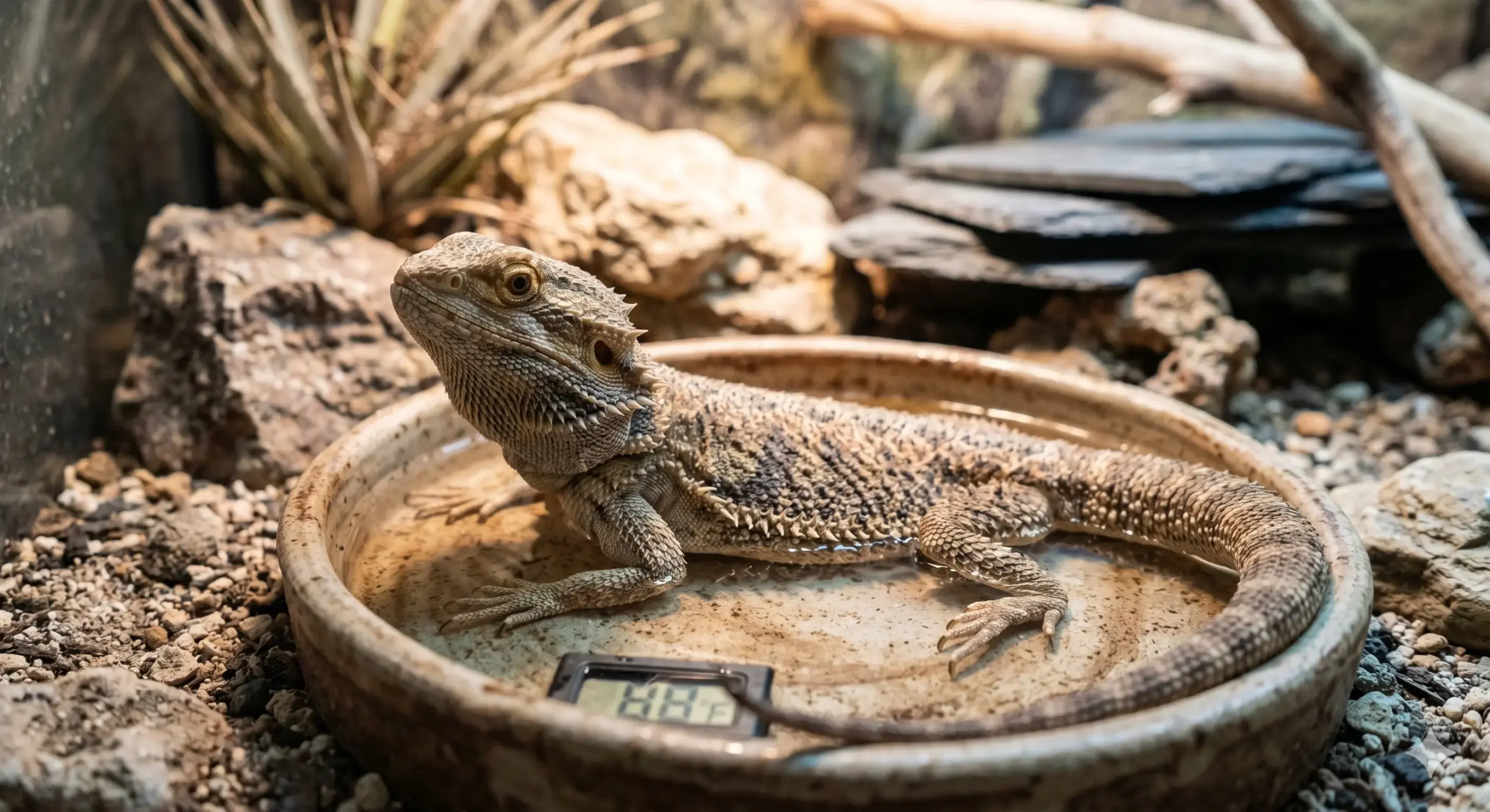 Bearded Dragon Soaking