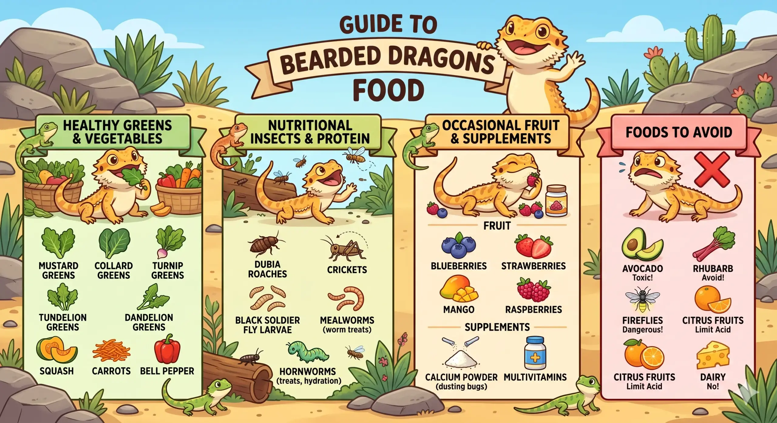 Bearded Dragons Food 