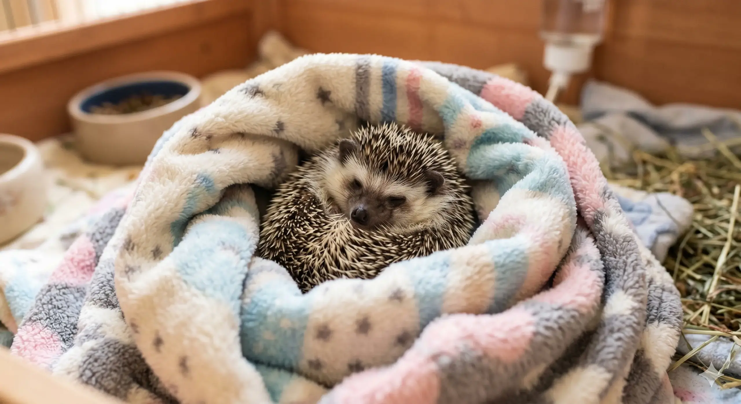 Hedgehog Shaking While Sleeping