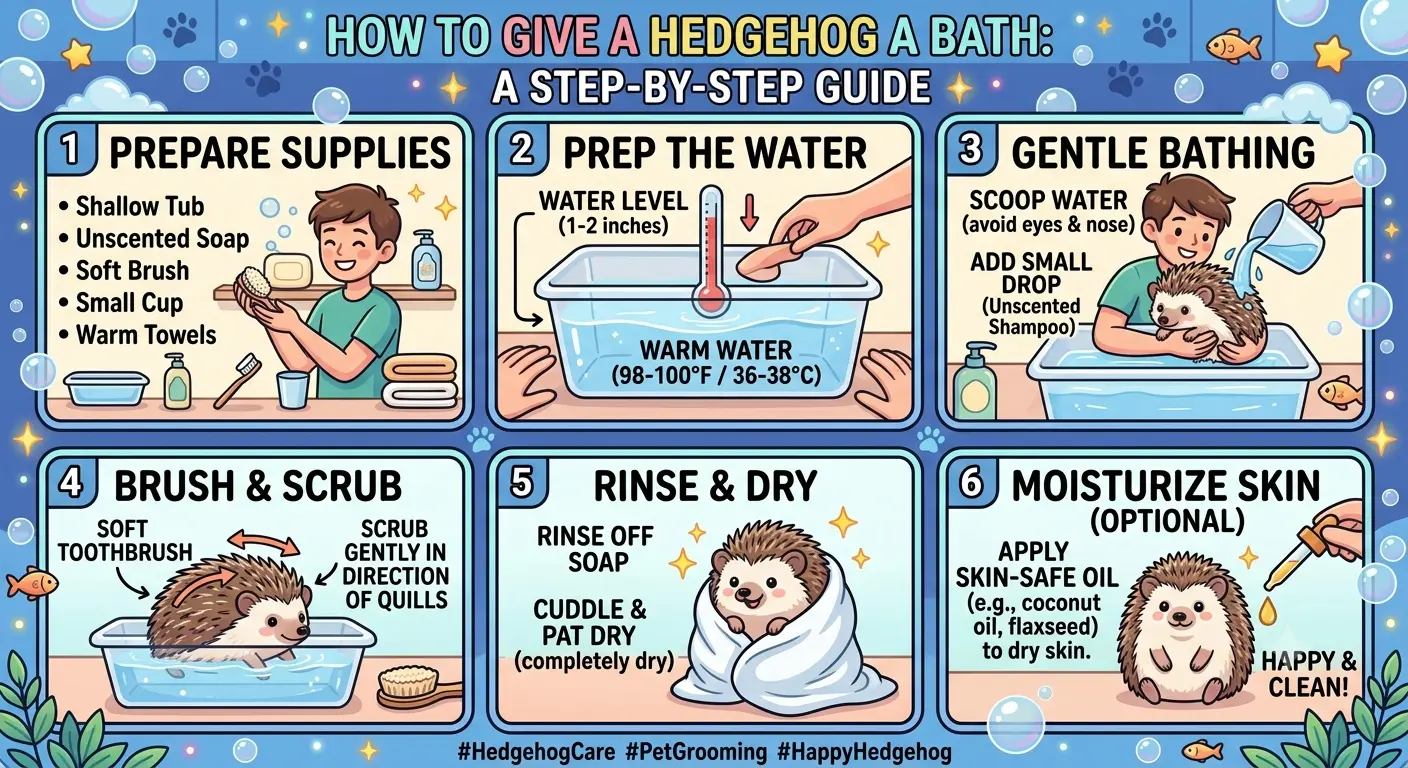 How to Give Hedgehog a Bath