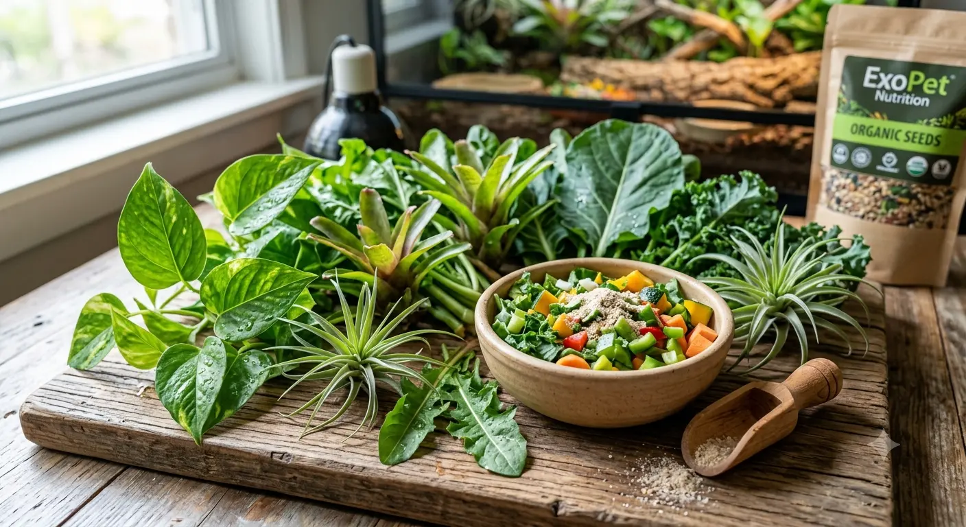 Fresh green vegetables vital for exotic Pet Nutrition