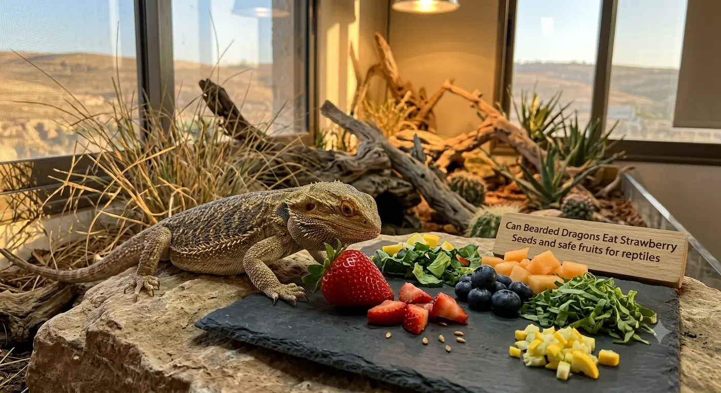 Can Bearded Dragons Eat Strawberry Seeds and safe fruits for reptiles