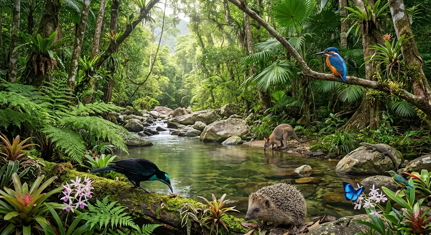 Beautiful Australian ecosystem showcasing delicate balance of native flora and fauna