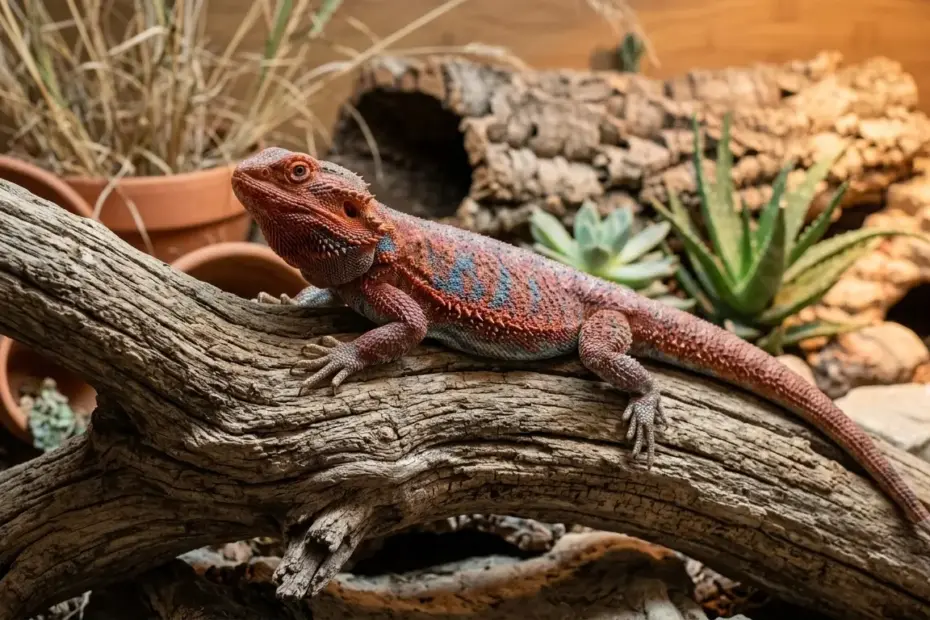 blue flame red bearded dragon