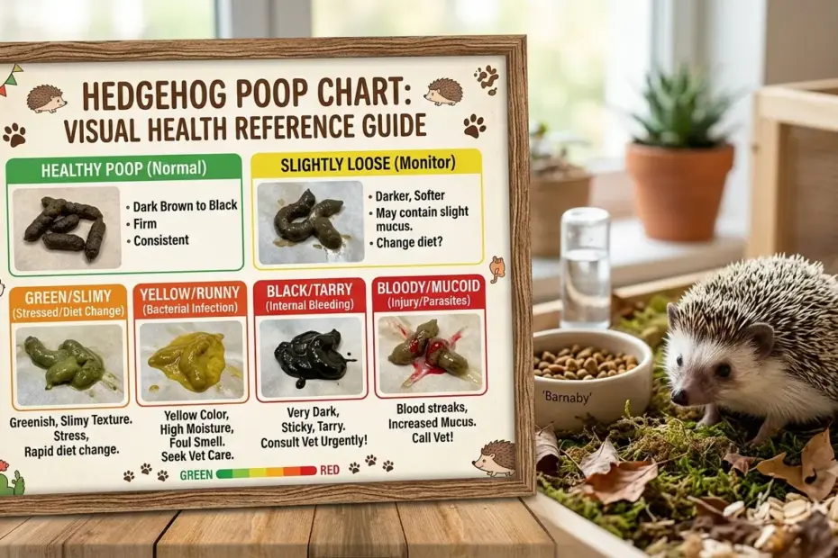 hedgehog poop chart