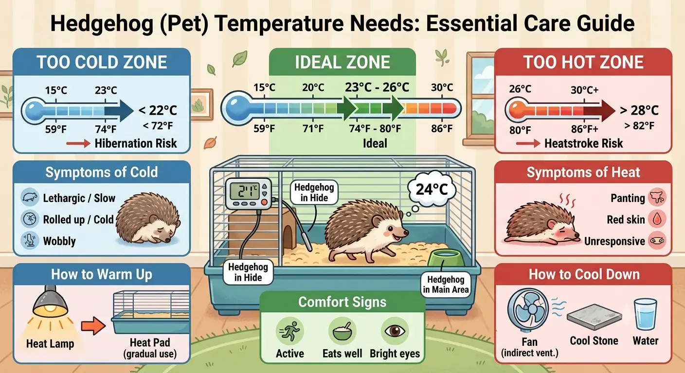 hedgehog temperature requirements