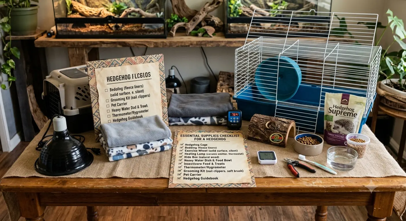 what do i need for a hedgehog