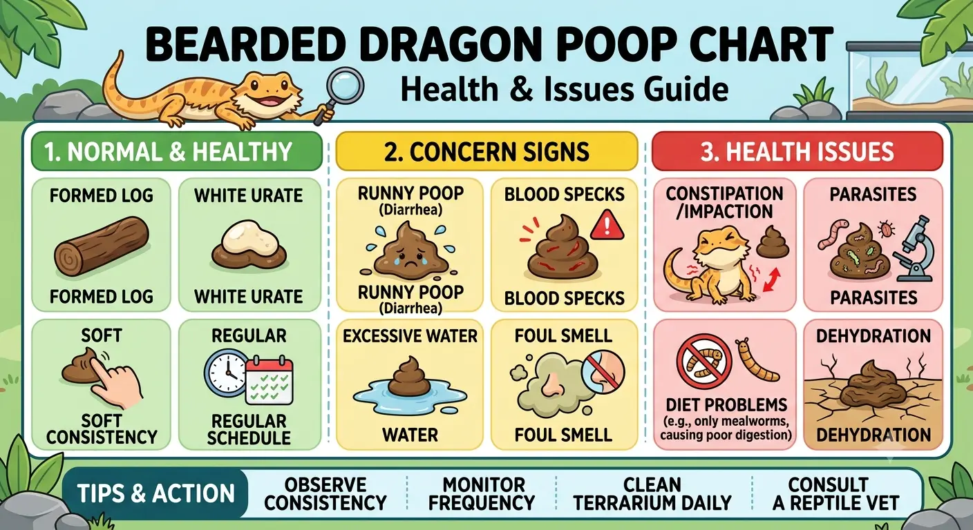 bearded dragon poop chart 