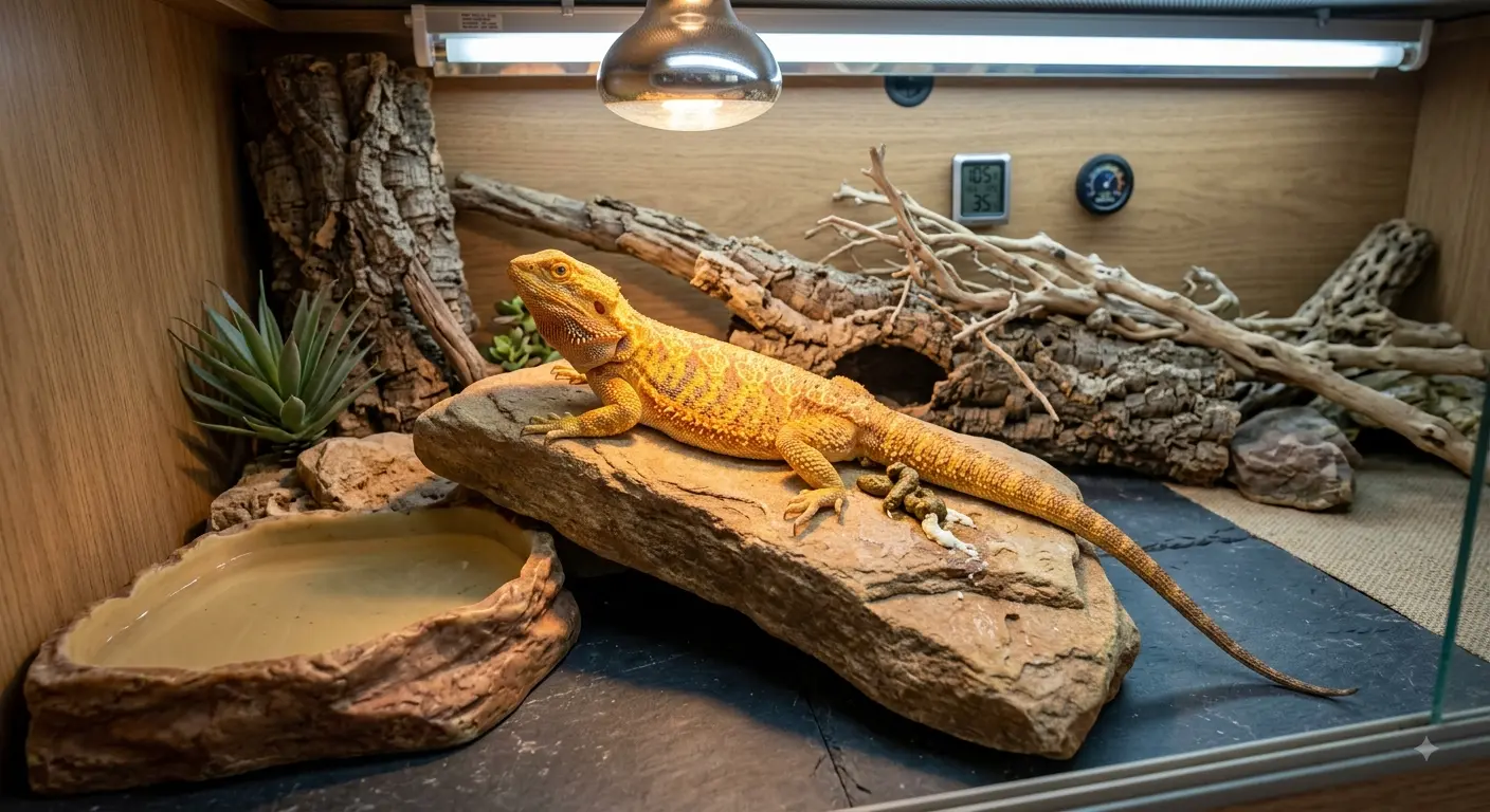 how to make a bearded dragon poop through proper habitat setup